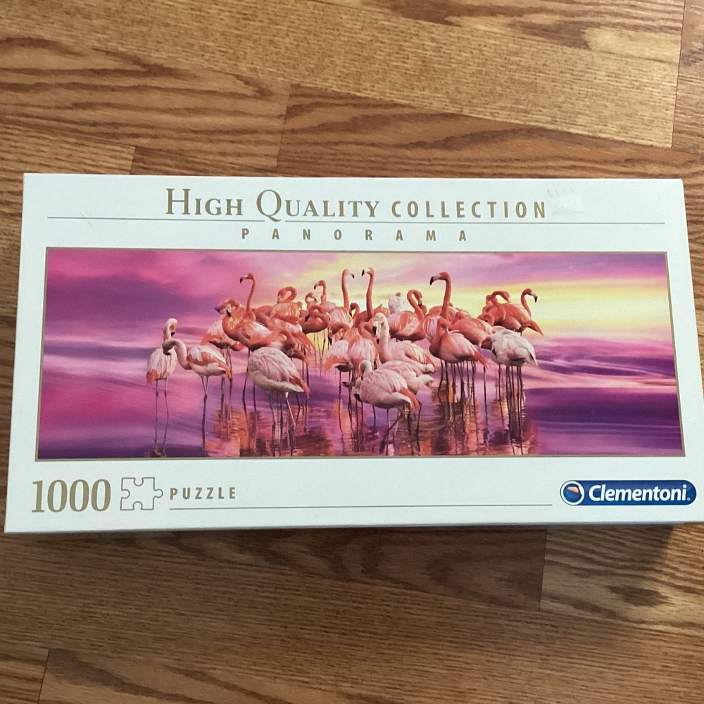 Clementoni 1000 Piece  " Flamingo Dance " Panorama Puzzle